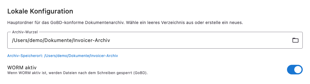 Verify and correct the archive root on the future host machine