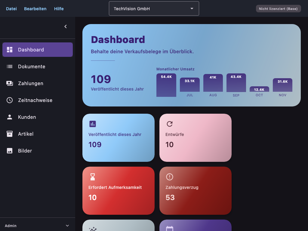 Example screenshot from the automatically generated user manual